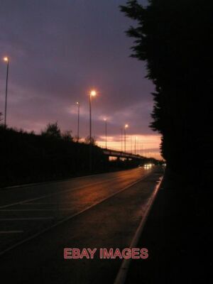 FOTO SONNENUNTERGANG ÜBER SALEND ÜBERFLUG AUFGENOMMEN VOM RADWEG AUF DER NÖRDLICHEN SI
