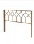new decorative brushed gold metal headboard - twin