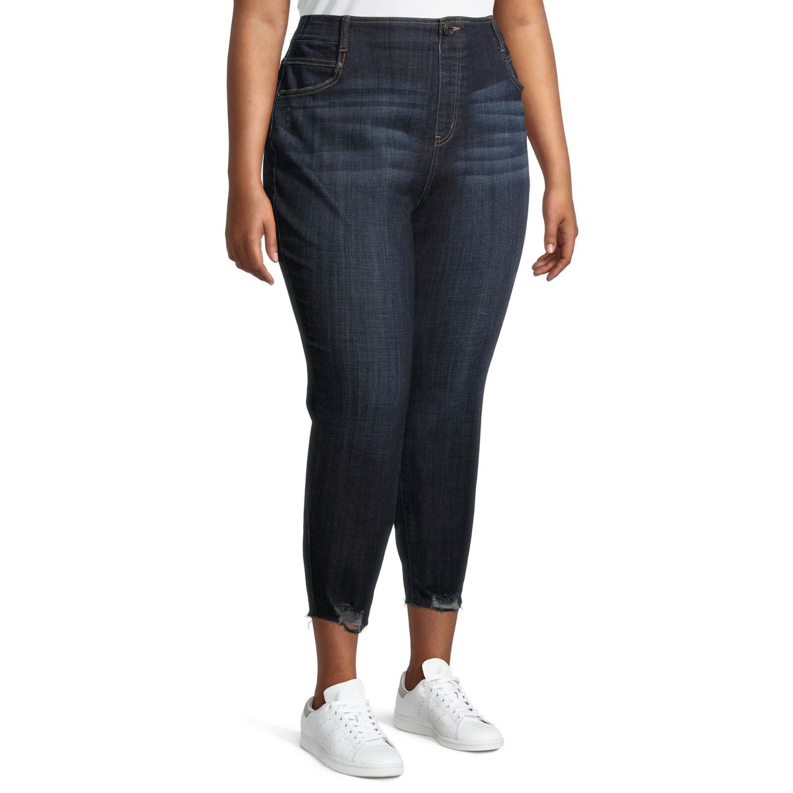 Plus Size Pull on Denim Capris 0x 14w 