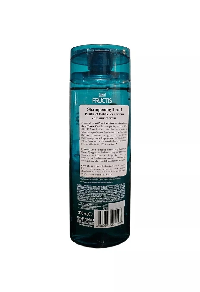 2 X Garnier Fructis Ice Force 2 in 1 Shampoo 300ml. - Image 3 of 3