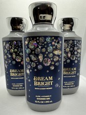 Bath  Body Works Dream Bright Shower Gel Wash 10 oz x3