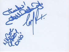 The Rat Pack Autogramme signed 10x15 cm Karteikarte