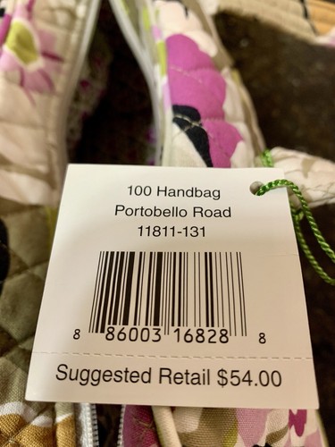 Vera Bradley Portobello Road 100 Handtasche, neu mit Etikett, Muster im Ruhestand, neuwertig. - Bild 6 von 10