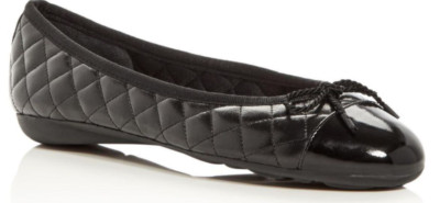 Paul Mayer Attitudes Beste Lack Schwarz/Nappa Schwarz Ballet Flat Damen Größen