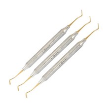 3Pcs Cord Packer Dental Gingival 1.5mm Retraction NON-SERRATED Dental Instrument