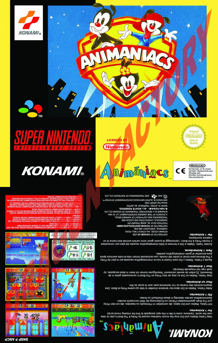 Animaniacs super nintendo sale