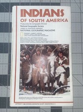 1982 Vintage National Geographic Maps Of Indians Of North And South America