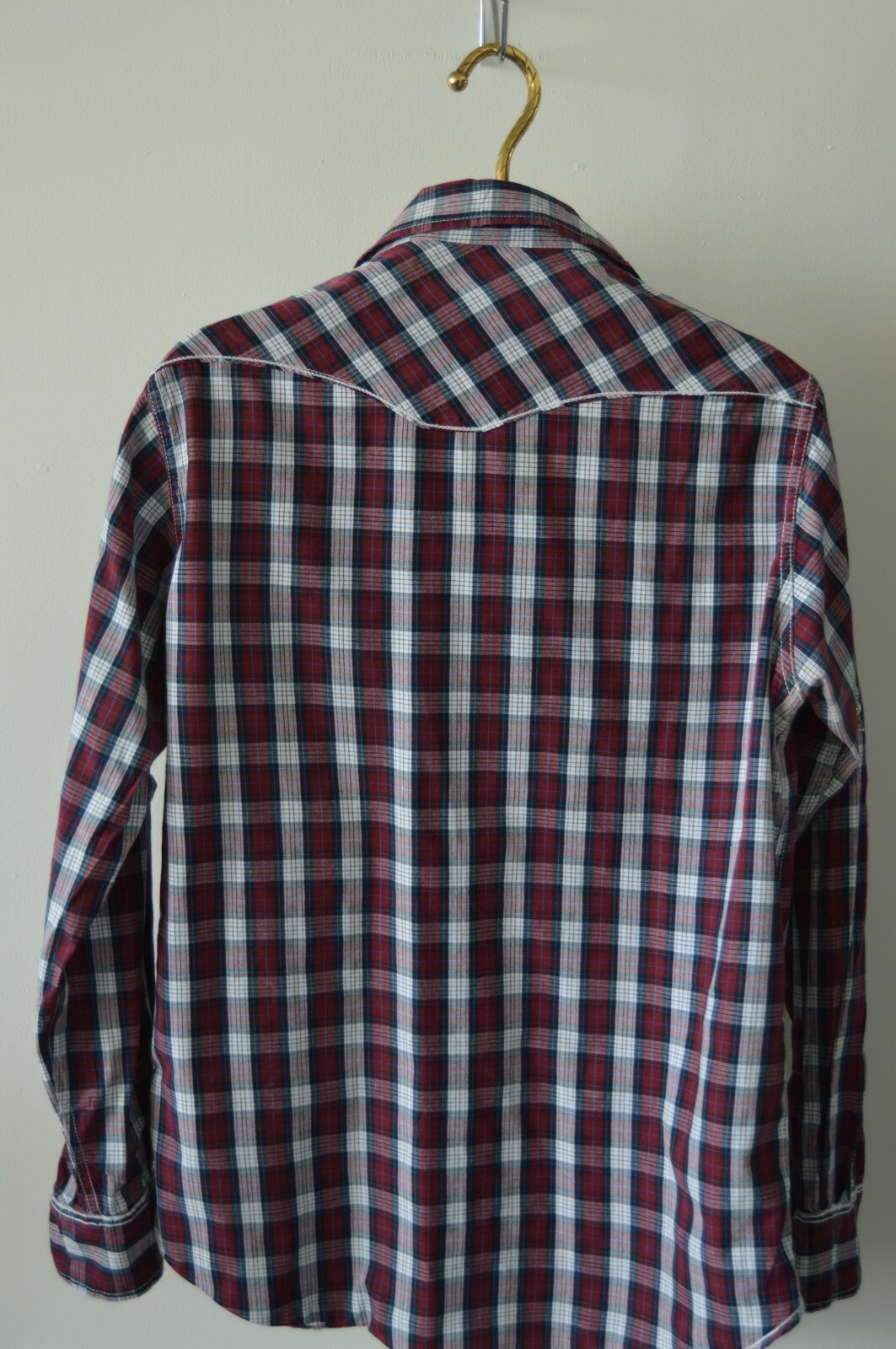 Red Snap Clothing Company Pearl Snap Men's Size L eBay