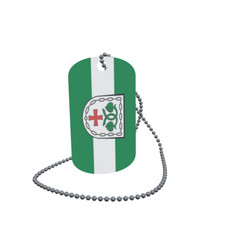 Dog Tag Flag Warngau Dog Tag Aluminium 30 x 50mm