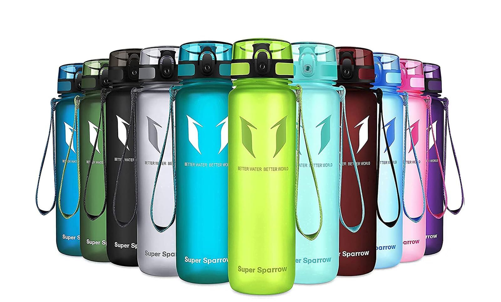 Super Sparrow Borraccia Sportiva & Bottiglia Bambini Senza Perdite - 750ml Bo...
