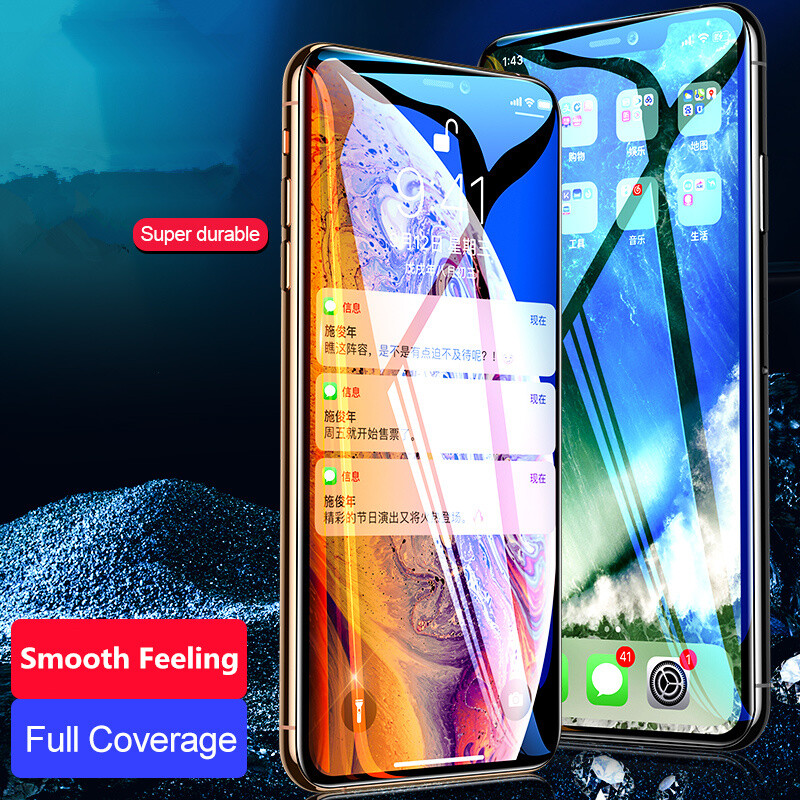 Protector de pantalla de vidrio templado para iPhone 11 12 13 Pro Max X XS XR 7 8+ 6 6s SE