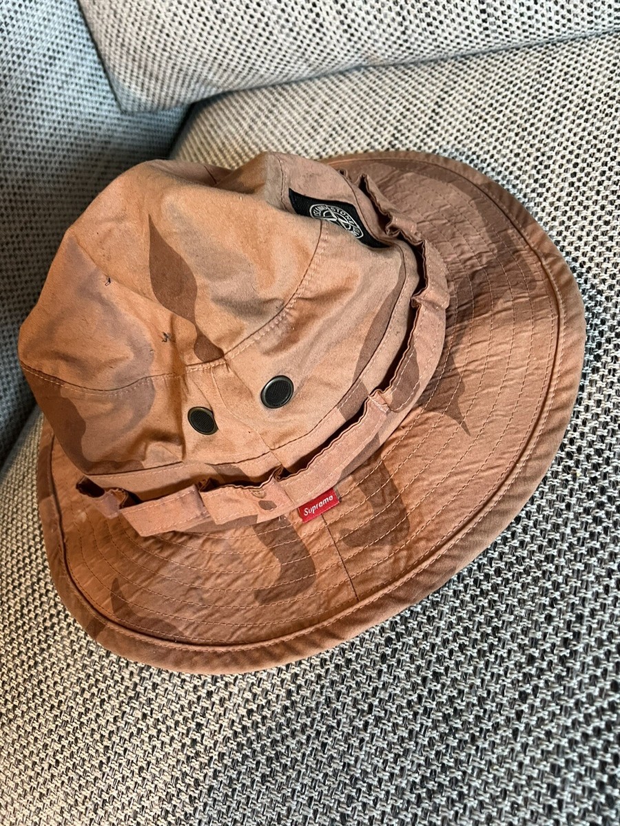 stone island supreme Camo bucket hat | eBay UK