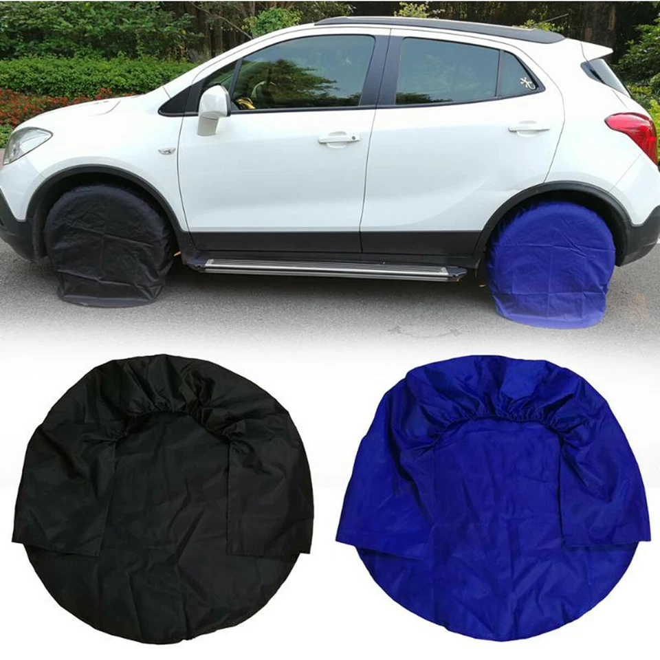4Pcs 32in Wheel Tire Covers Against Paint Rust Snow Dirt For Car Truck Camper - Изображение 4 из 4
