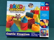 BRAND NEW SAND SATIONAL CASTLE CREATION Sand Set SQUEEZE SHAPE SCULPT 3YRS 