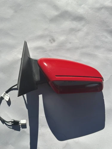 12-14 Mercedes W204 C250 Front Right Side Mirror Door Rear View Glass Red OEM