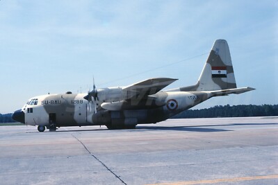 Aircraft Slide SU-BAU 1288 Lockheed C-130H Hercules Egypt Air Force, 1980s