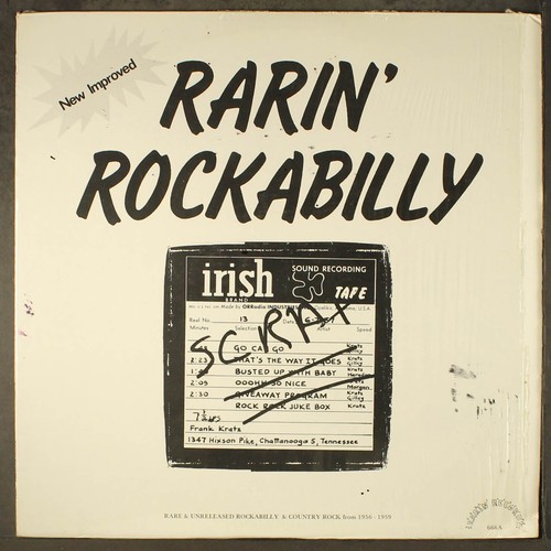 VARIOUS: rarin' rockabilly - rare & unreleased rockabilly & country ...