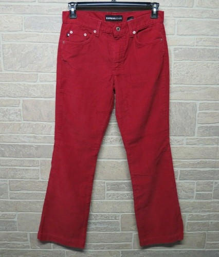 Express Jeans RED Corduroy Pants Size 5 