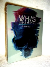 V/H/S Triple Feature Collection 94/99/85 (Blu-ray, 2024, STEELBOOK) vhs horror