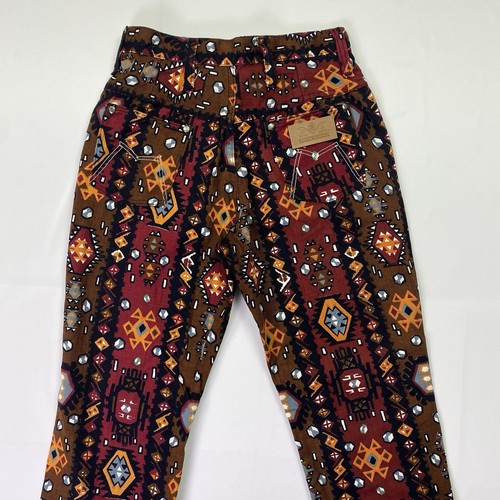 Vtg Maverick Blue Bell Womens 9/10 (26x28) *Bellbottoms* Aztec Western Jeans 80s - Picture 15 of 24