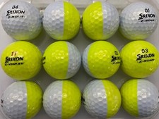 SRIXON Z STAR / XV DIVIDE GOLF LAKE BALLS  WHITE-YELLOW  PEARL /GRADE A  12 PACK