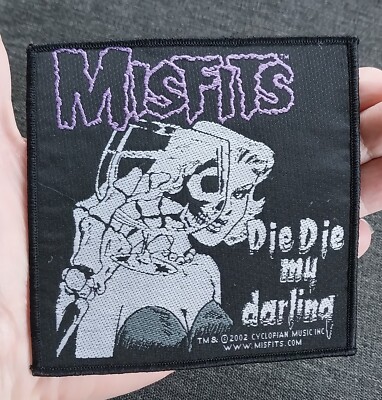 The Misfits Die Die my darling Horror Punk Battle Jacket Band Patch Woven SEW ON