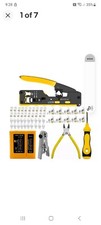 Gaobige rj45 Crimp Tool Kit, Pass Through Cat7 Cat6A Cat6 Cat5e Cat5 rj45 Cri...