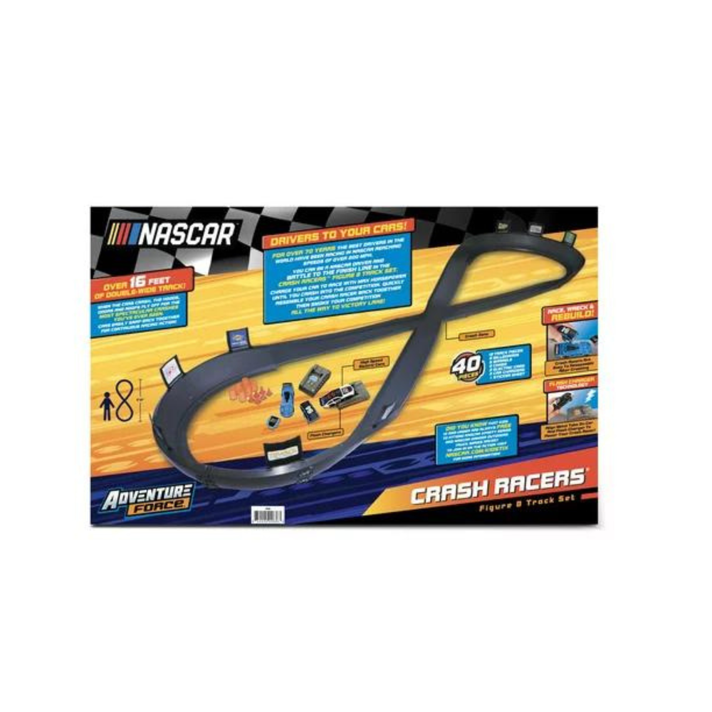 Big Race Track Set NASCAR Adventure Force Crash Racers - Figure 8 Circuit NEW