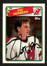 Pat Verbeek #29 signed autograph auto 1988-89 Topps Hockey Trading Card