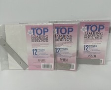 3 packs MBI 6x6 Top Loading Scrapbook Refill Pages 12 pack Acid Free
