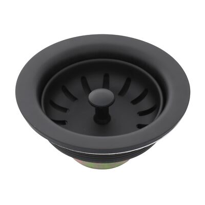 Danco 11090 Sink Drain Strainer, No Size, Matte Black.