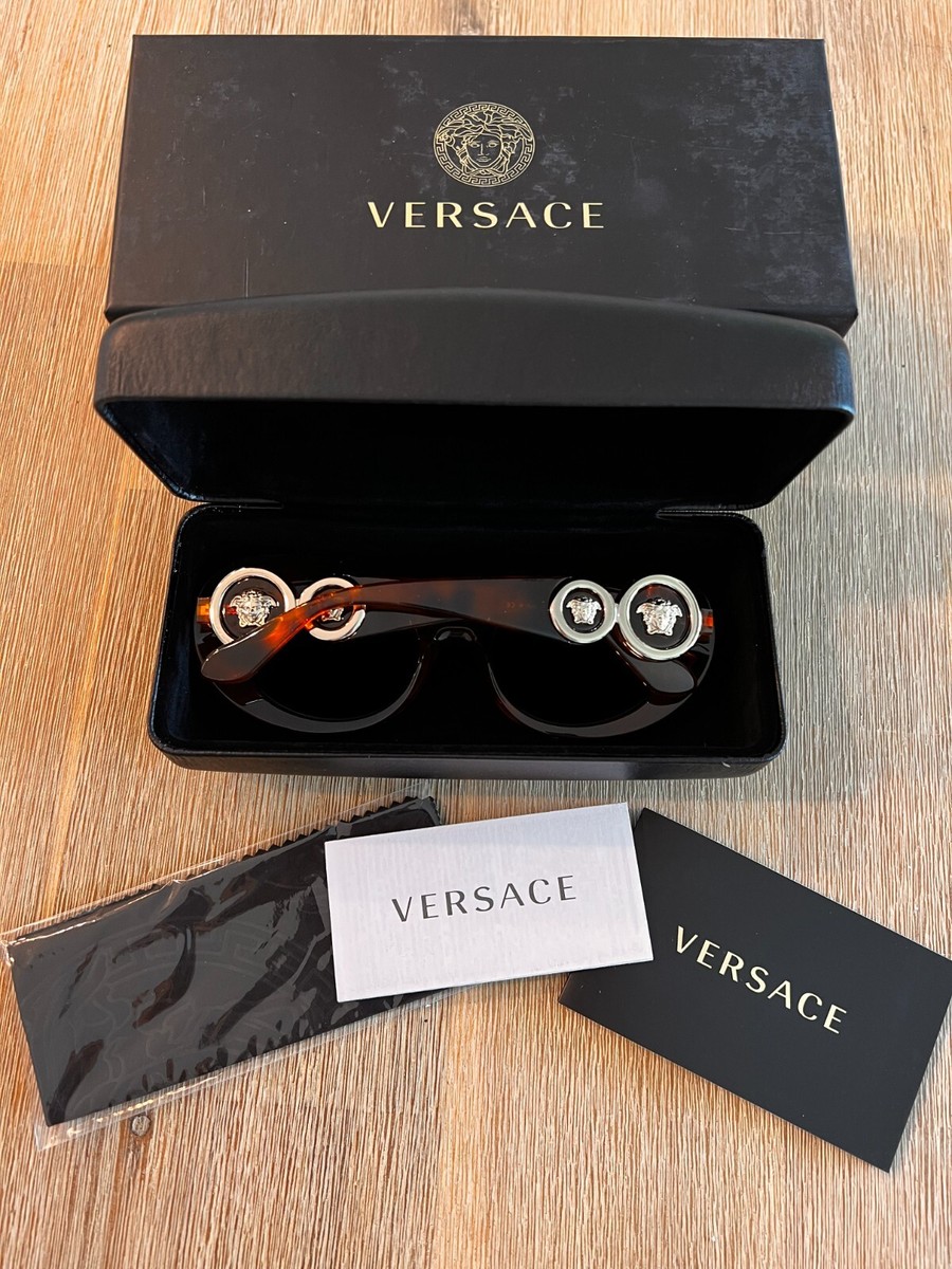 NWT Versace Black Square Frame Medusa Medallion Sunglasses New in Box  Authentic Versace Eyewear Medusa square-frame Sunglasses | Black  main image 2