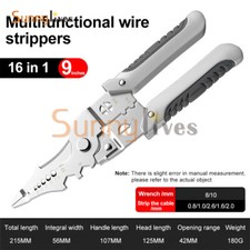 Alicates pelacables eléctricos multifuncionales pelacables crimpadora herramienta cortadora