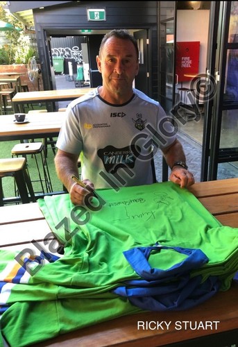Blazed In Glory - 1994 Canberra Raiders Premiers - NRL Signed & Framed Jersey - Picture 3 of 7