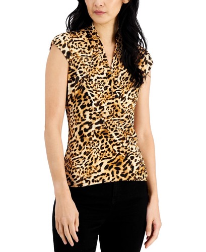 Haut (Top) Femme INC International Concepts Taille M - Noir & Rose - Coton - Occasion Très Bon état