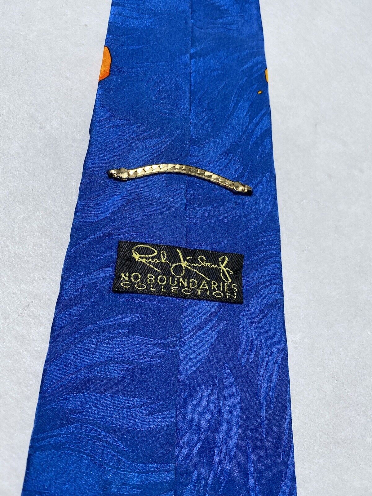 Rush Limbaugh No Boundaries 100% Silk Tie Blue-Mu… - image 3