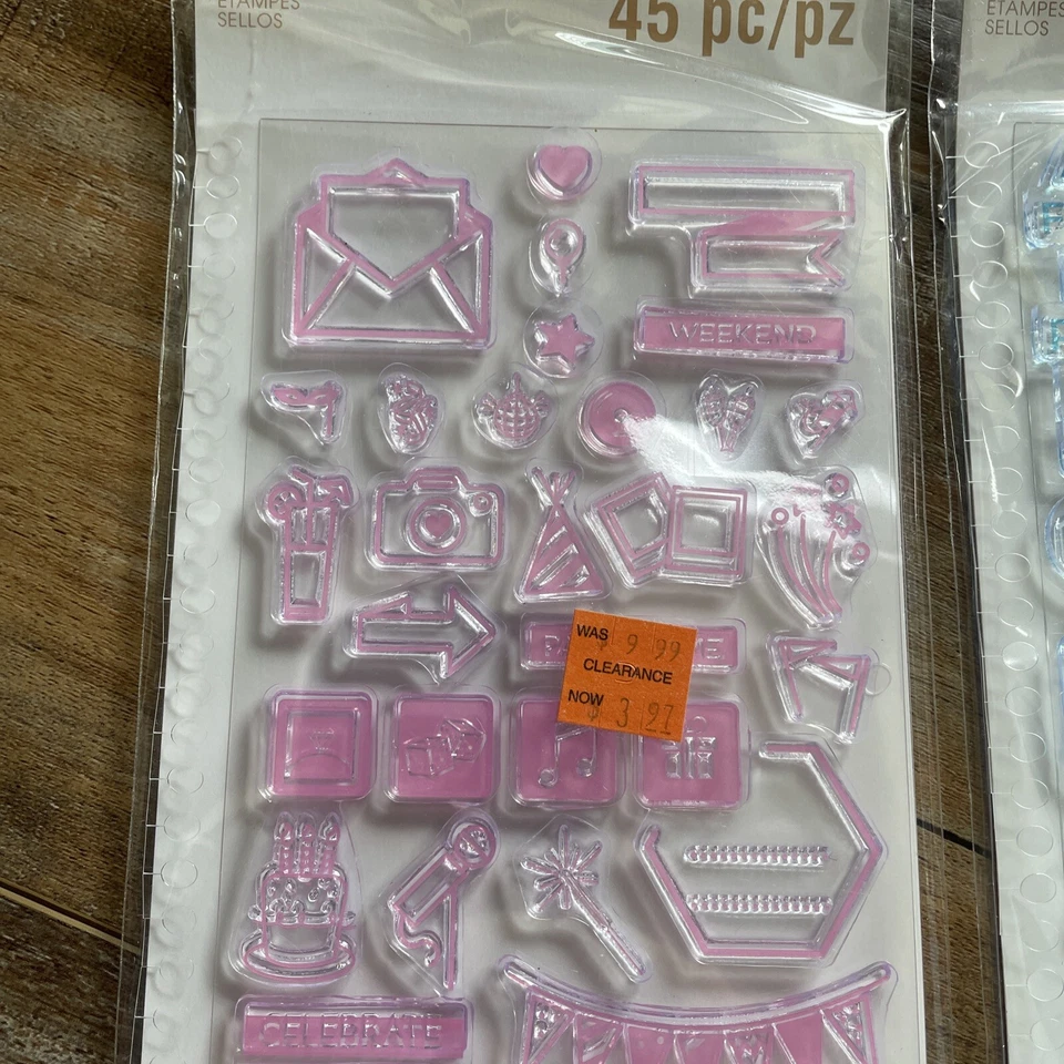 Recuerdos Año Creativo 45 piezas Fiesta Hora Estampillas Transparentes Cumpleaños Aniversario  Foto 2 de 4