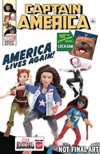 Captain America #6 Marvel Rising Action Doll Homage Var Marvel Comics Comic Book