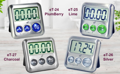 eTradewinds Elegant Digital Kitchen Timer Stainless Steel - Auto Shut-Off
