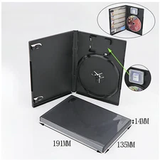1-Disc Game Case with Memory Card Holder 14mm Replacement For PlayStation 2 PS2