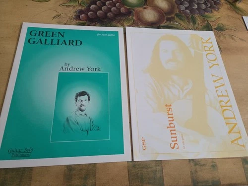 Andrew York Guitar Works For Classical Guitar Rare Sheet Music