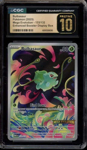Pokemon Bulbasaur Mega Evolution Enhanced Bx. Topper #133 CGC 10 Pristine