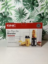 GNC On The Go Blender 6 Piece Set - Blade, 2 Cups, 2 Lids, NIB