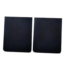 2 Pieces Polymer Mudflaps 24x30 Inch  Durable Black BLACK/ 2 PIECES/ 24 30"