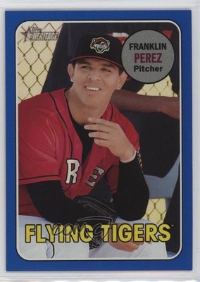 2018 Topps Heritage Minor League Edition Blue 56/99 Franklin Perez #6 3hd