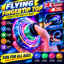 Juguete de bola de orbe volador giratorio giroscopio boomerang mano interior truco de vuelo juguete Reino Unido