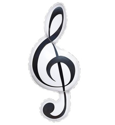 Treble Clef Balloon Music Note Musician Birthday Party Concert Decoration Huge