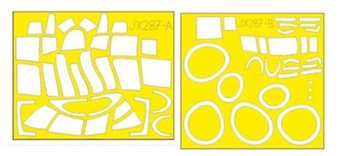 Eduard JX287 1/32 Mask B-25H for HKM Canopy mask Set
