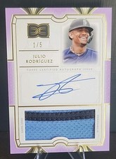 2024 Topps Definitive Julio Rodriguez Autograph Relic Patch /5 