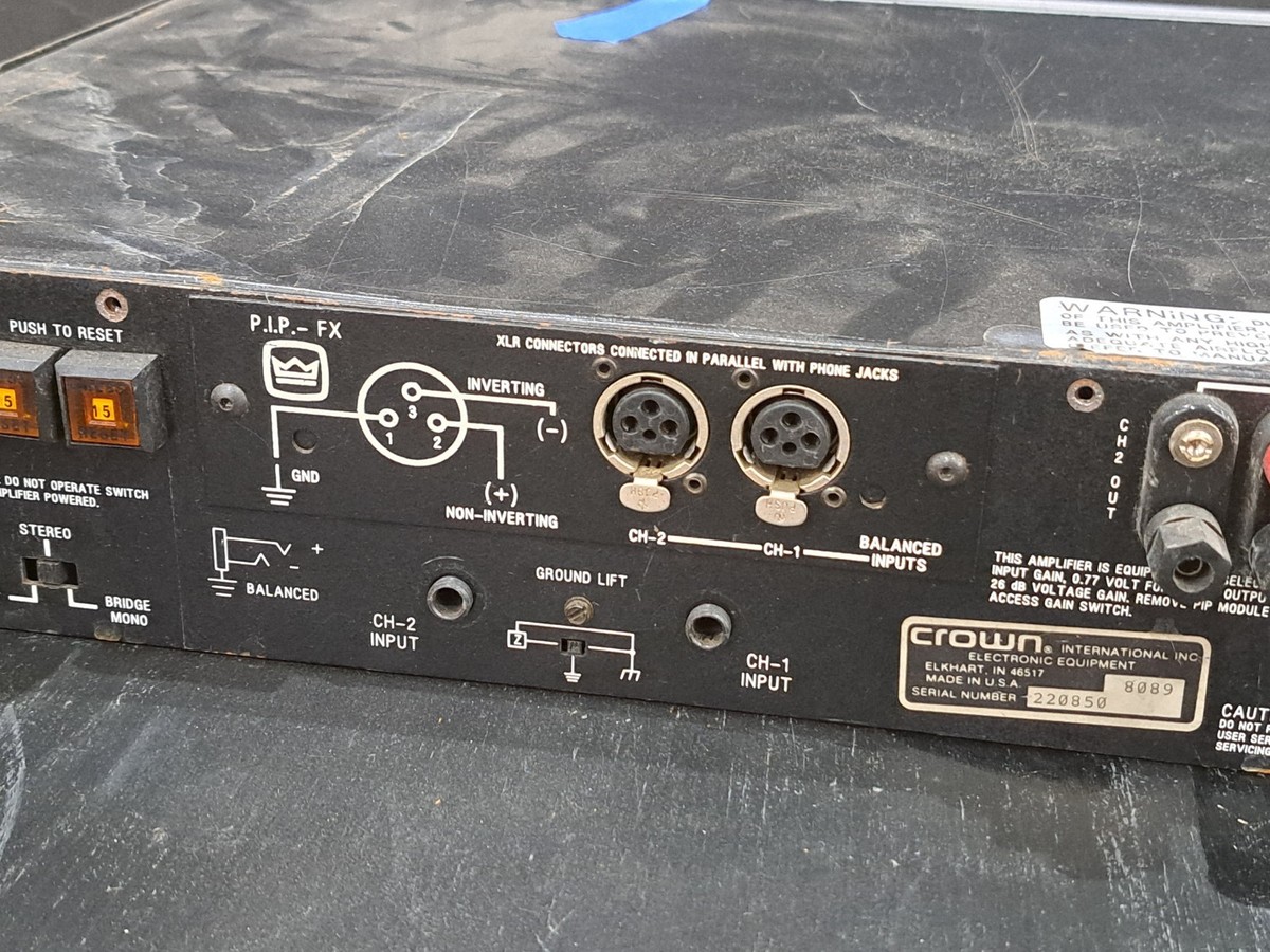 Crown Macro-Tech 2400 2-Channel Power Amplifier | eBay